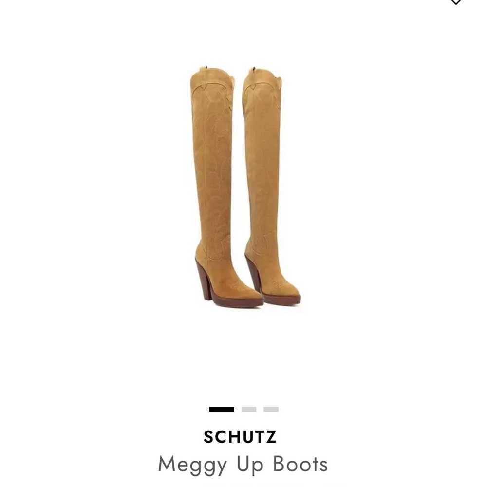 SCHUTZ Tan Over the Knee Boots